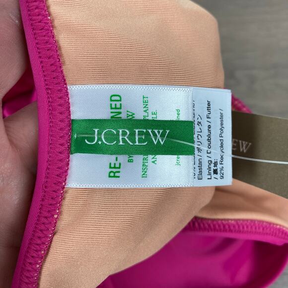 J.Crew Magenta Orchid Ruched V Neck One Piece Swimsuit Sz.22W NWT - Picture 6 of 11